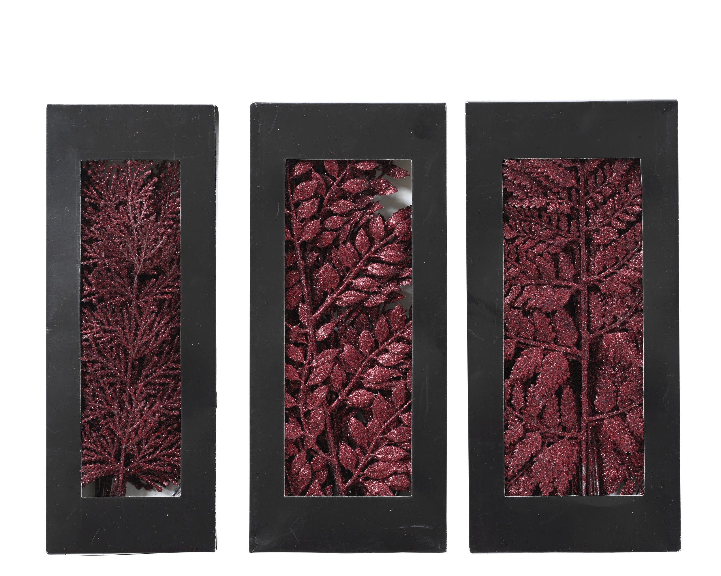 Oxblood Glitter Sprigs