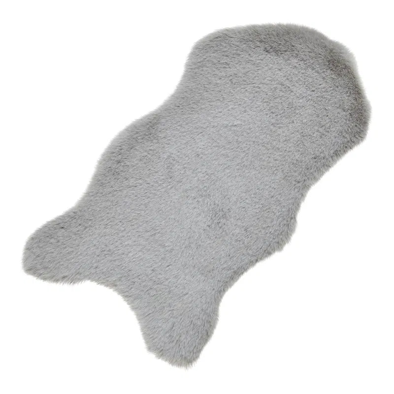 Decorative Faux Fur Gray 50x25x2cm
