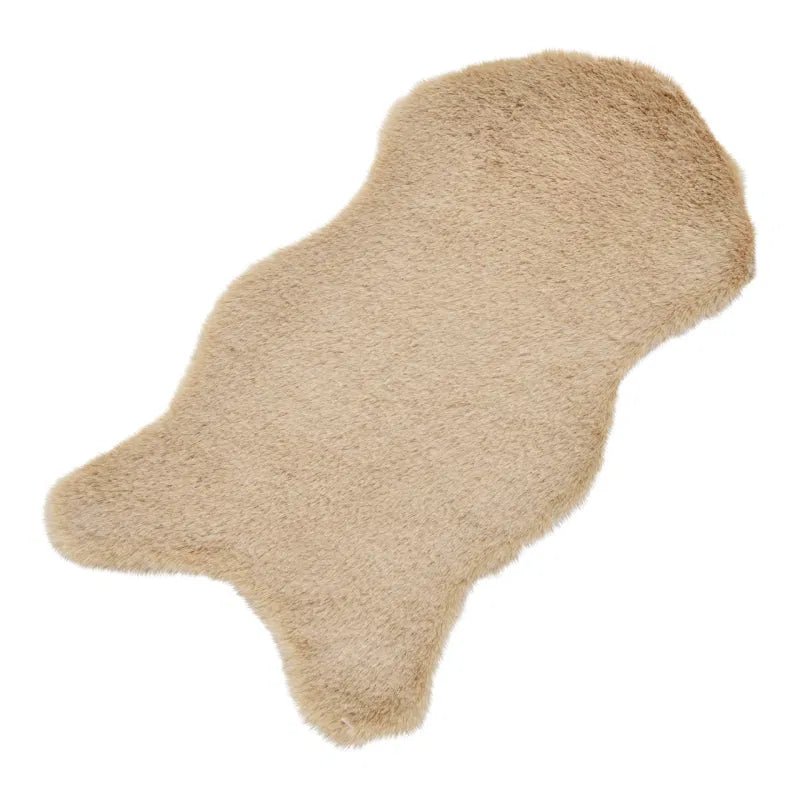 Decorative Faux Fur Beige 50x25x2cm