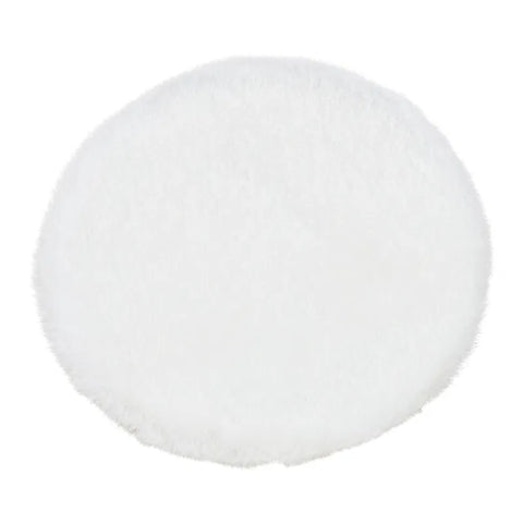 Decorative Faux Fur White Ø34cm
