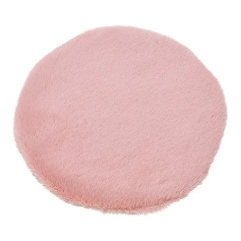 Decorative Faux Fur Pink Ø34cm