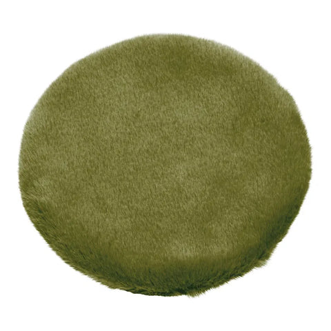 Decorative Faux Fur Green Ø34cm