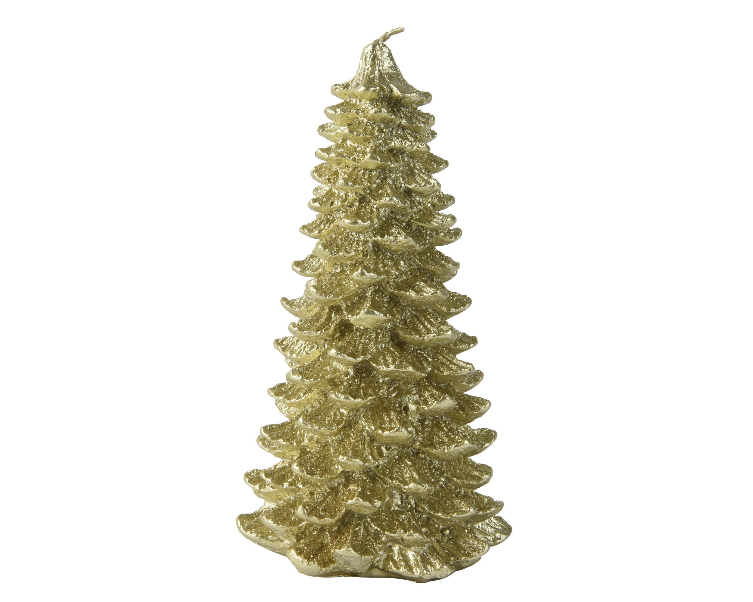 Gold Sparkle Christmas Tree Candle