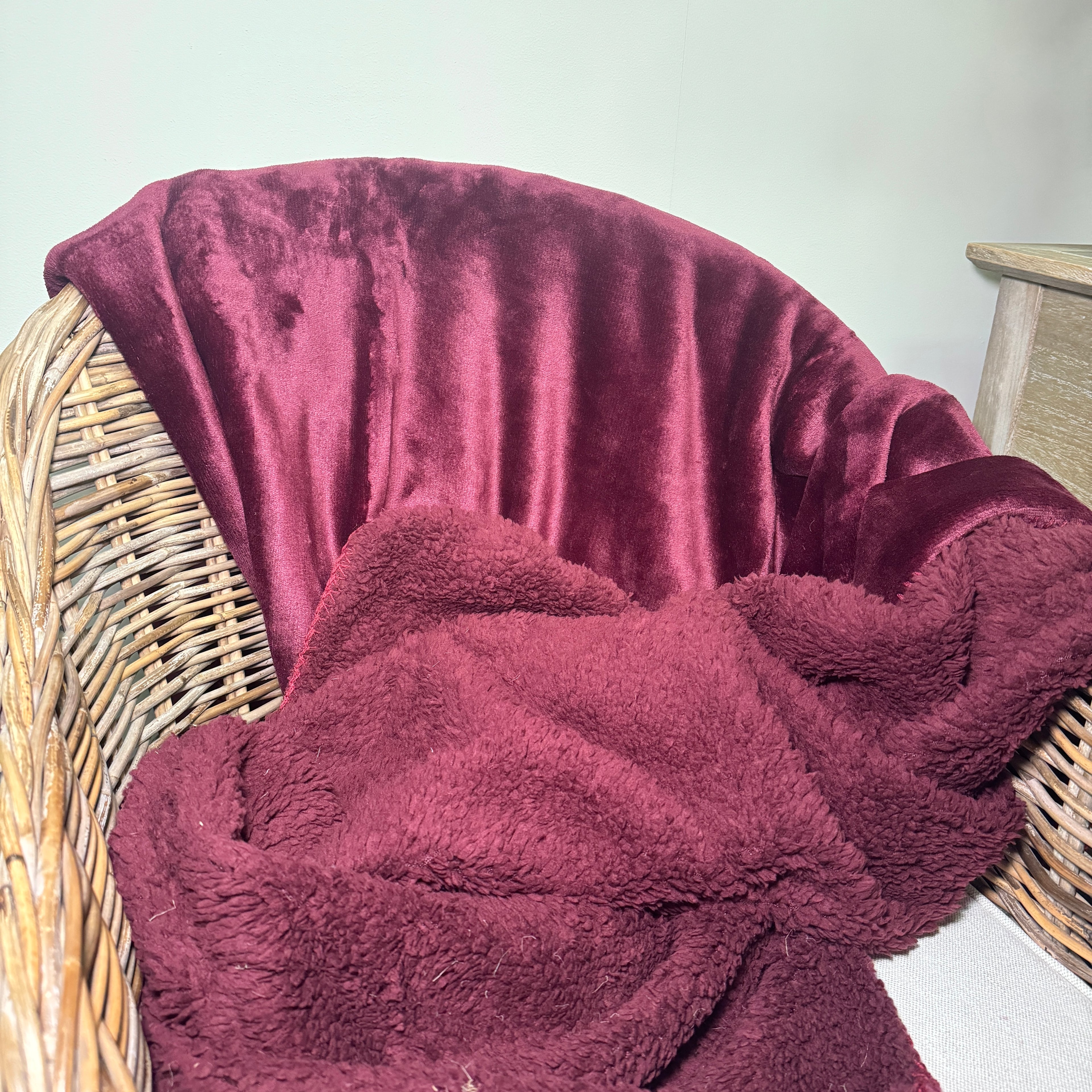 Luxury Aubergine Throw