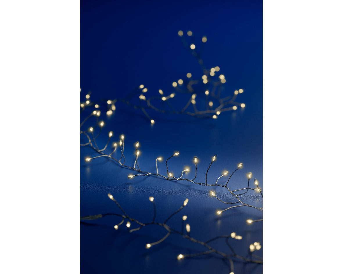 Micro LED Cluster Lights - Warm White - Battery Operated