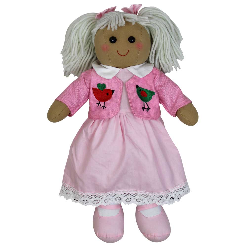 Rag Doll Pink Embroidered Jacket And Dress