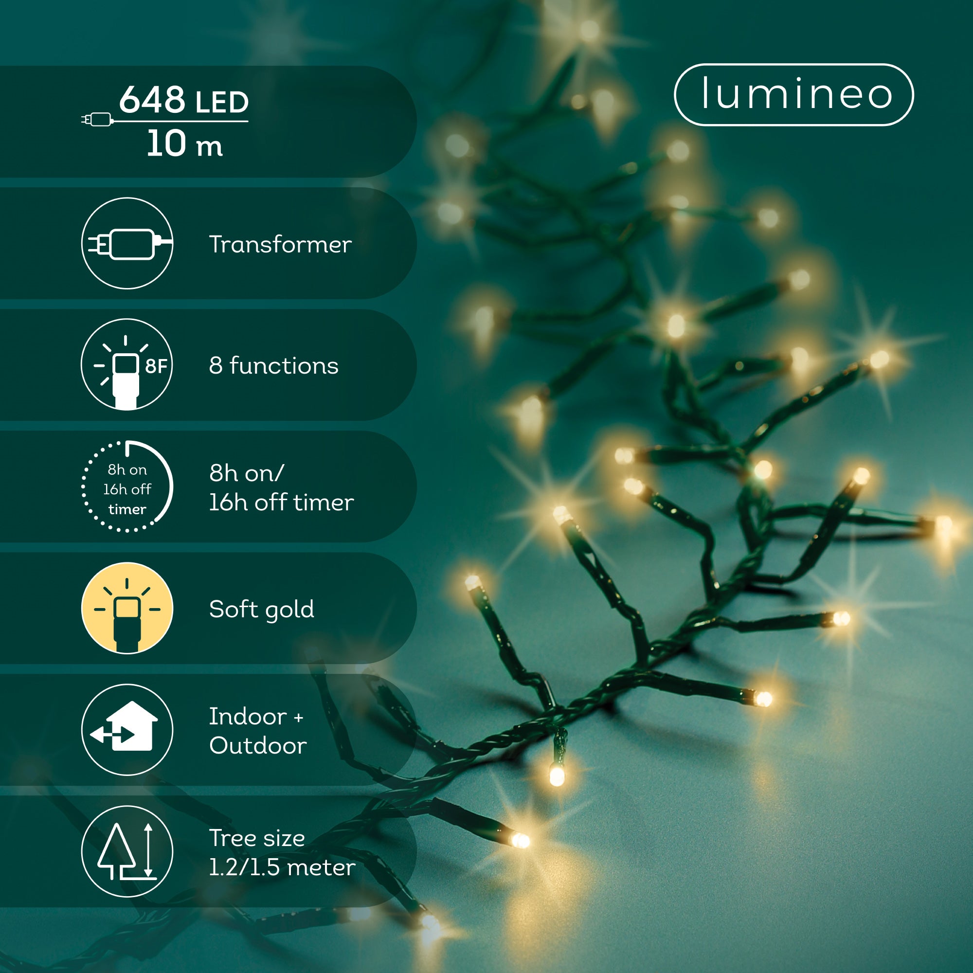 LED Execellent Lighing - Soft Gold - Plug in