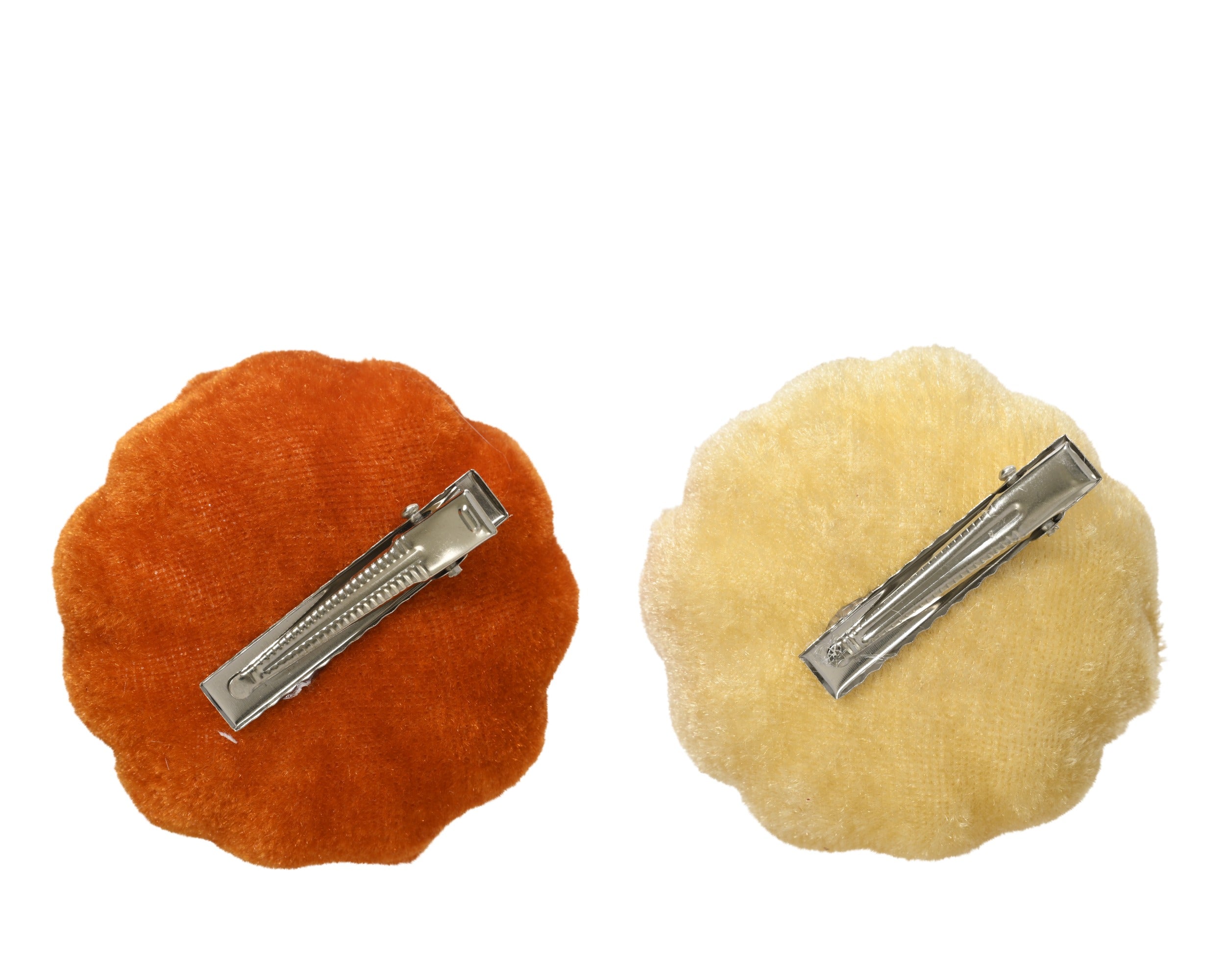 Velvet Pumpkin Clips – Set of 2
