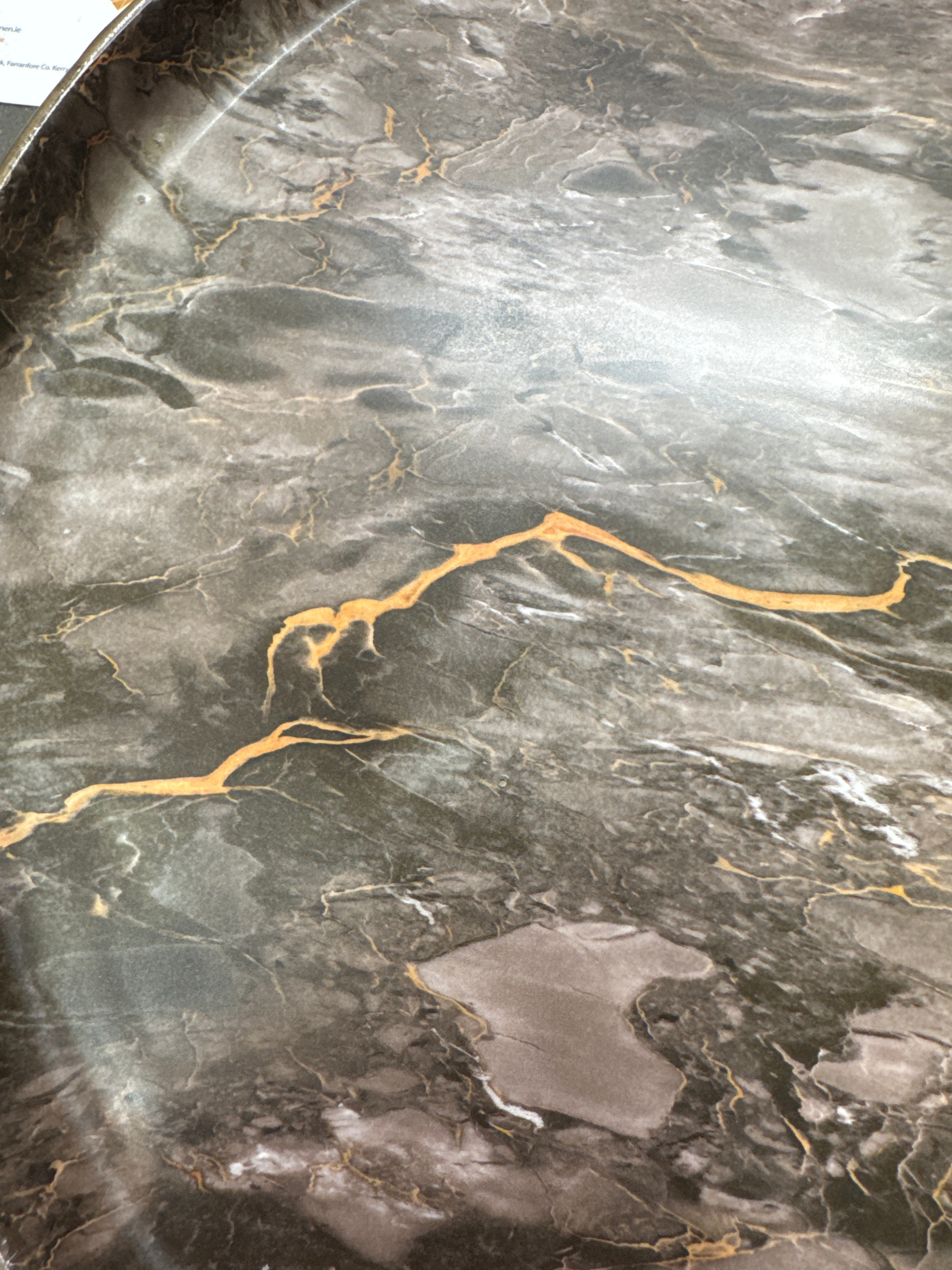 Marble Effect Tray Table
