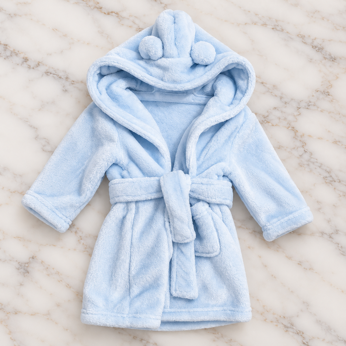 Soft Baby Dressing Gown - Blue