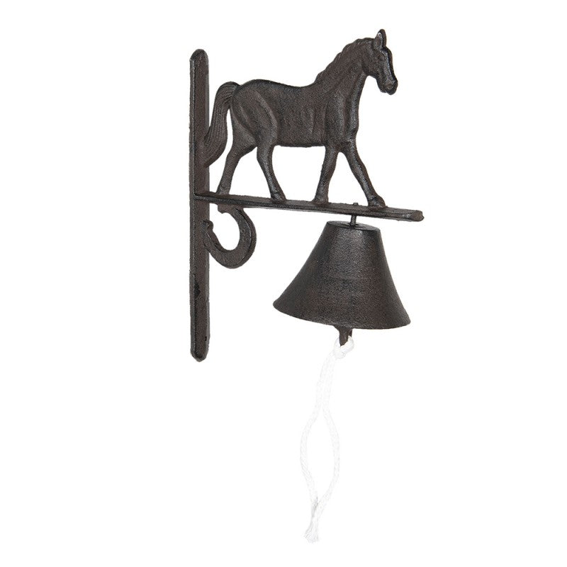 6y3027-vintage-doorbell-horse-20x11x27-cm-brown-iron-garden-bell
