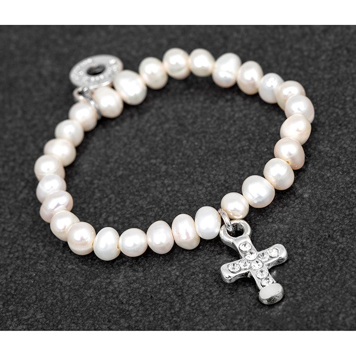 Freshwater Pearl Christening Bracelet