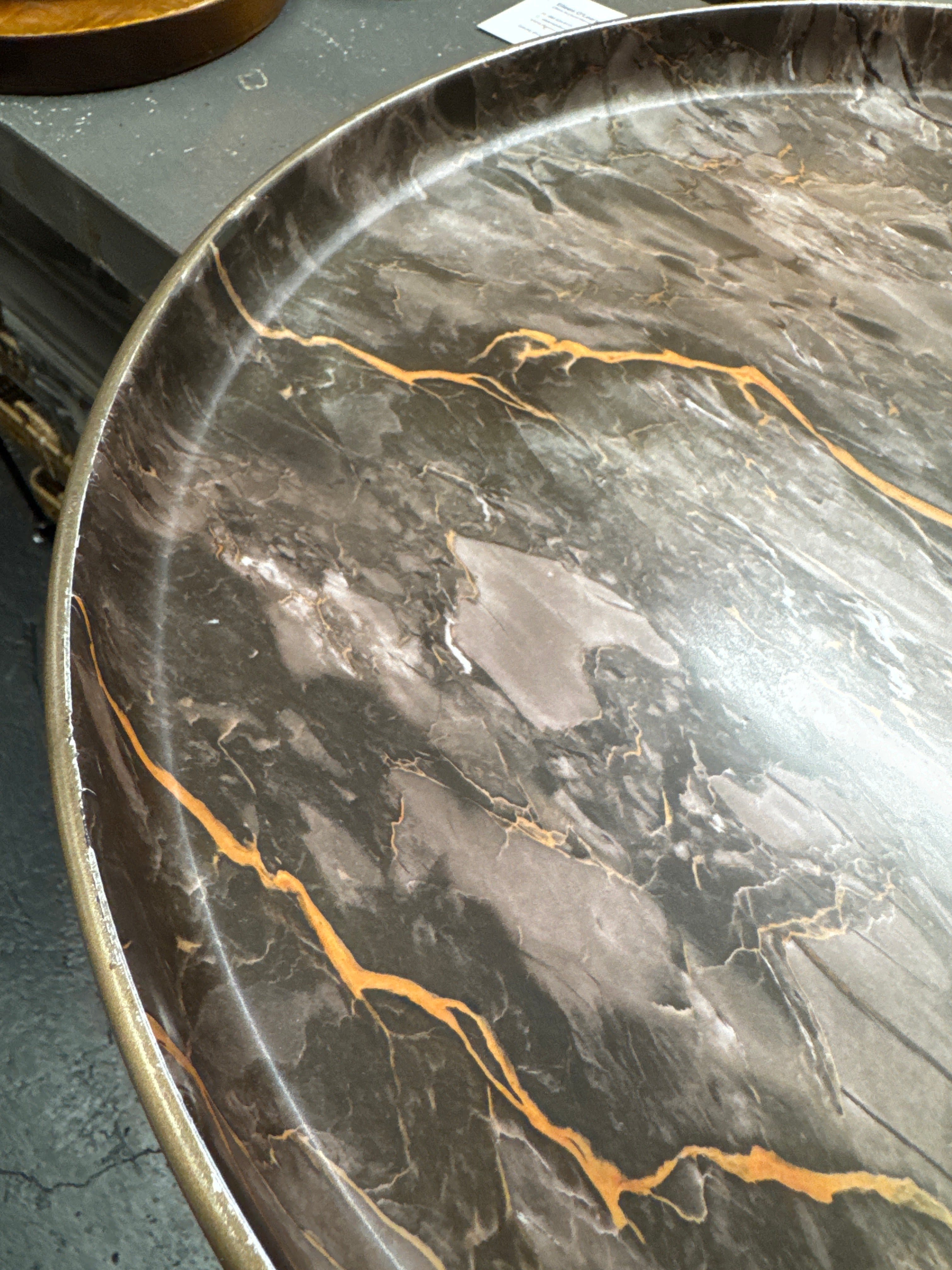 Marble Effect Tray Table