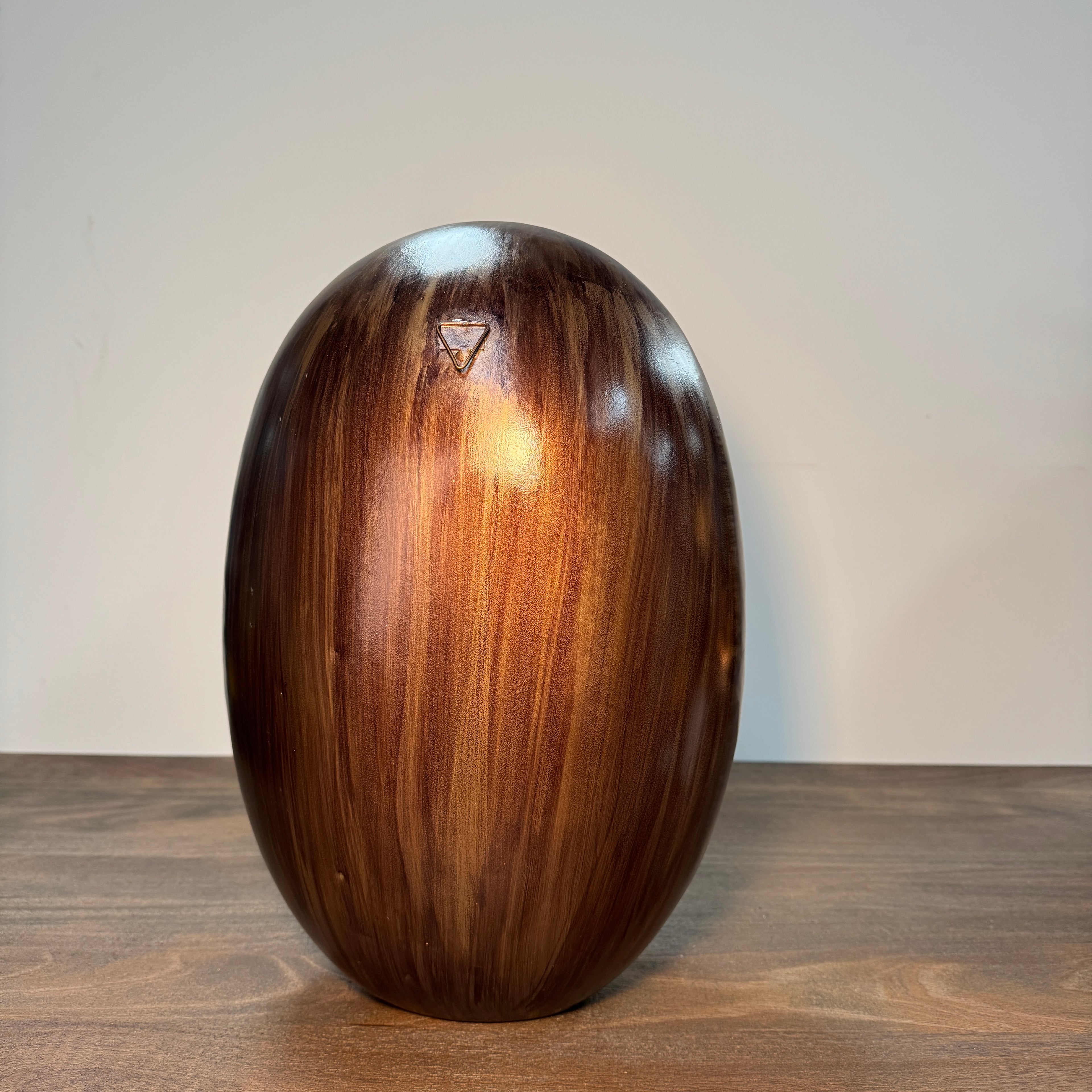 Bronze & Gold Oval Candle Holder - 38cm