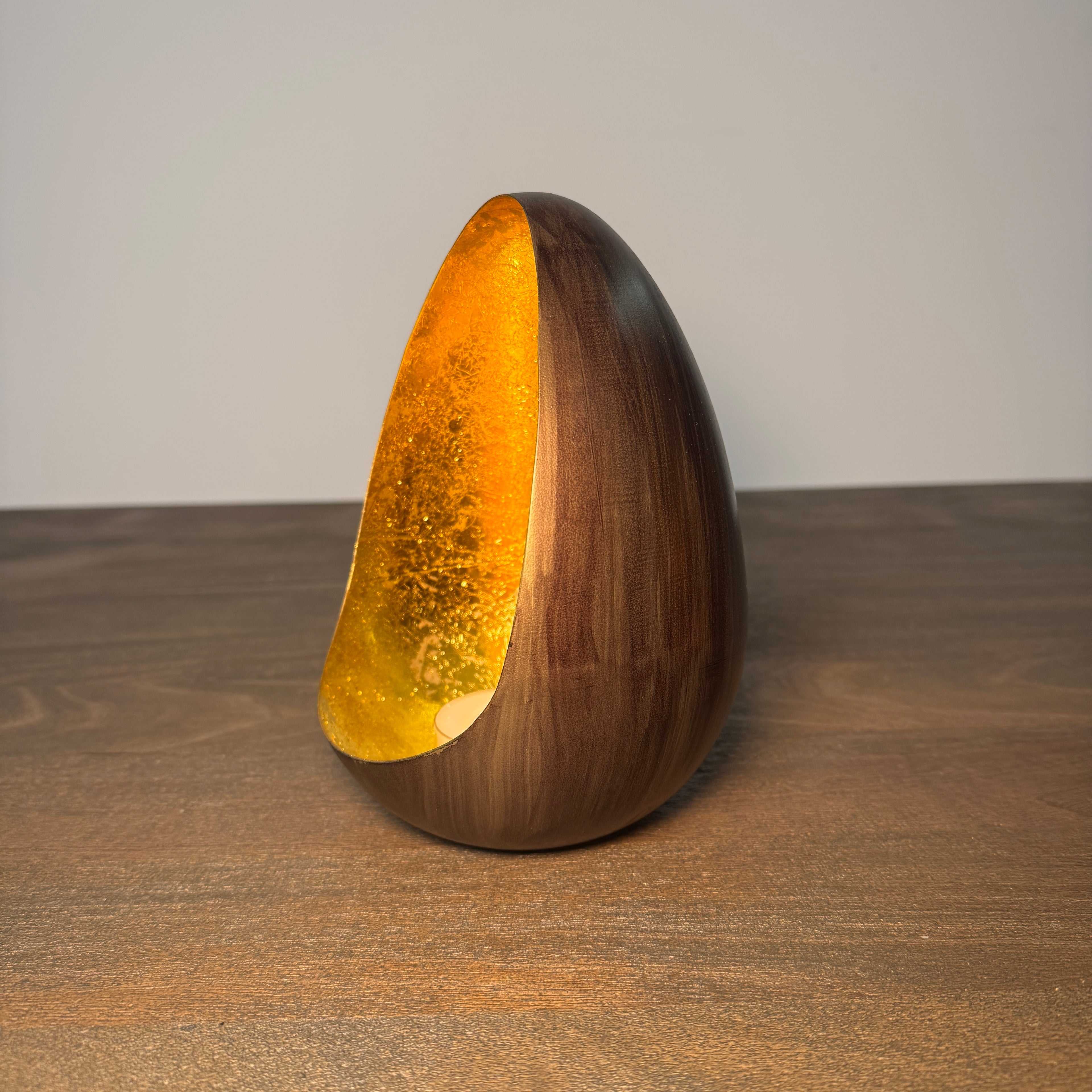 Akari Bronze & Gold Candle Holder