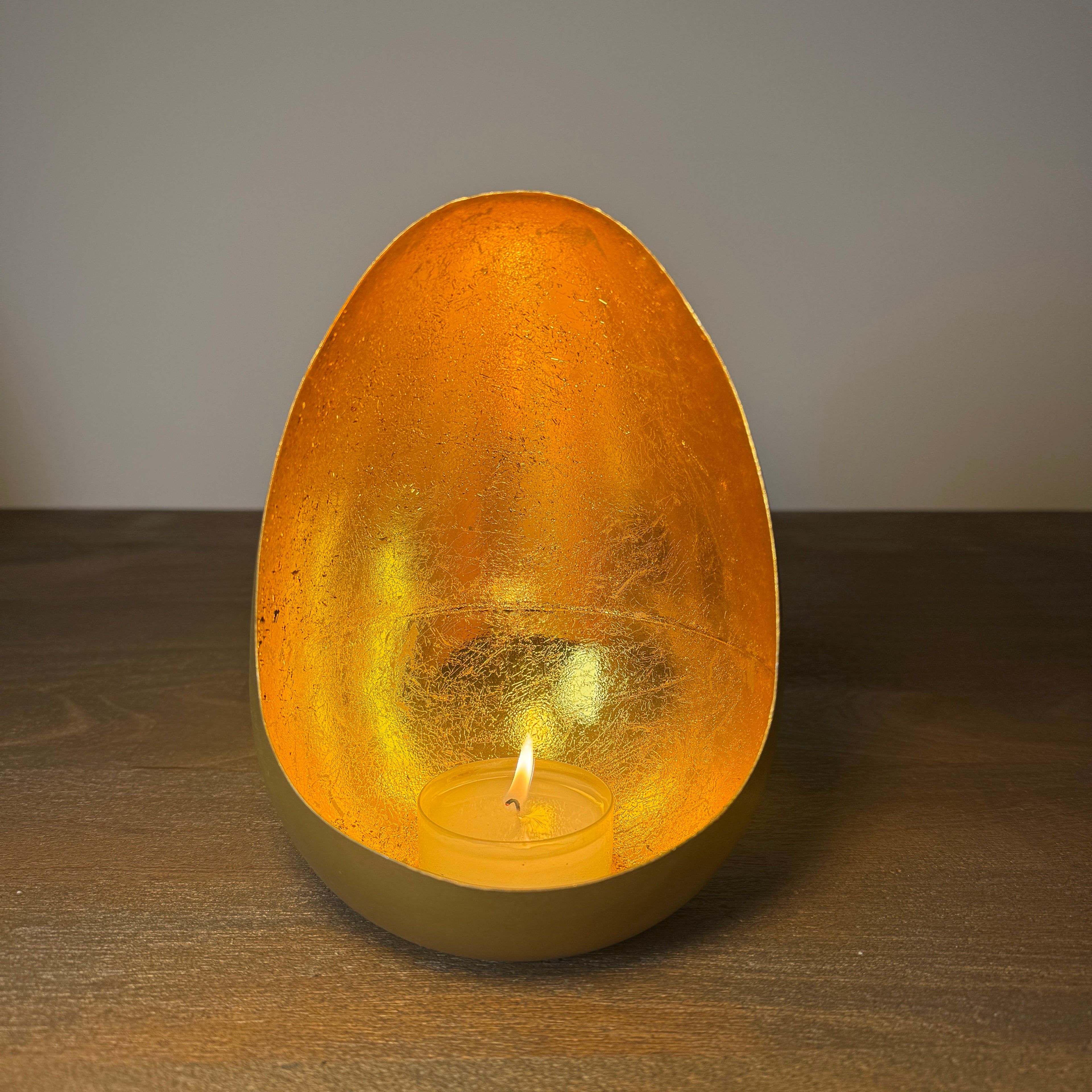 Akari Soft Gold & Gold Candle Holder