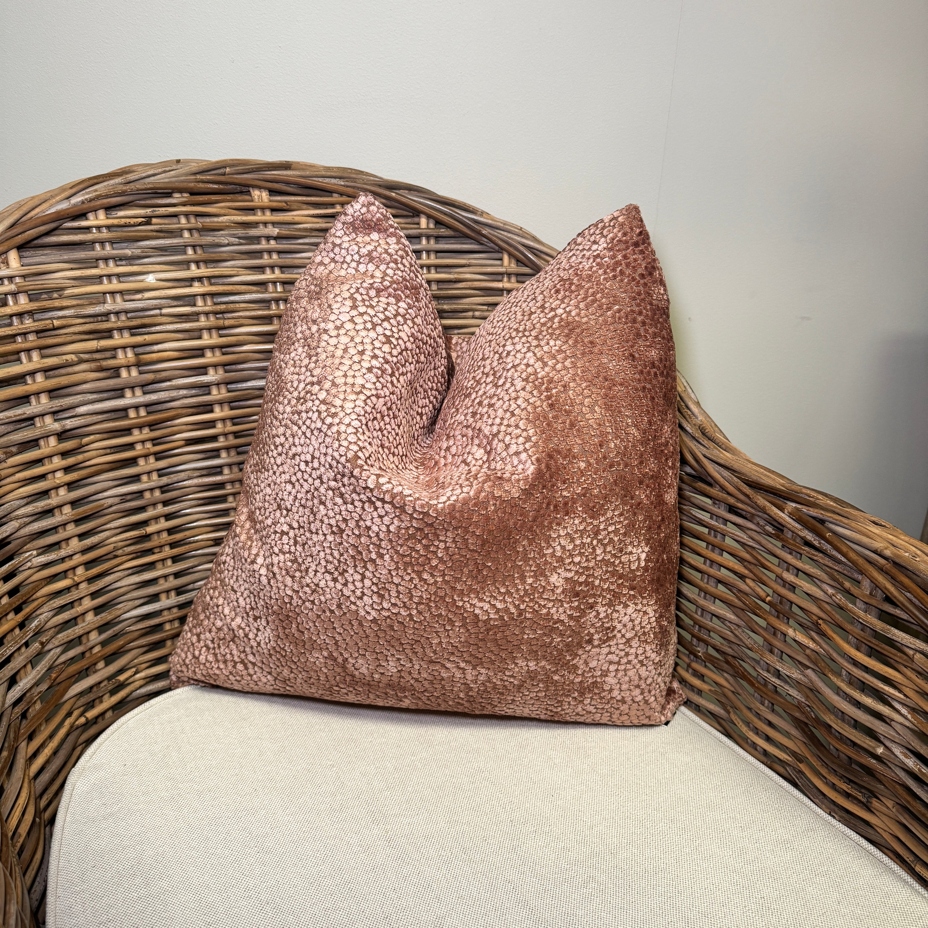 Bingham Chocolate Pink Cushion