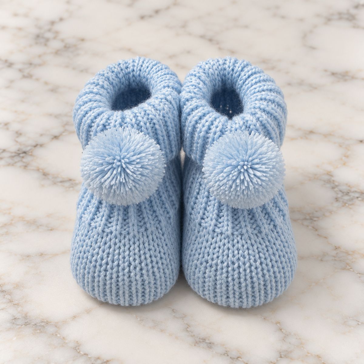 Baby Booties - Sky Blue