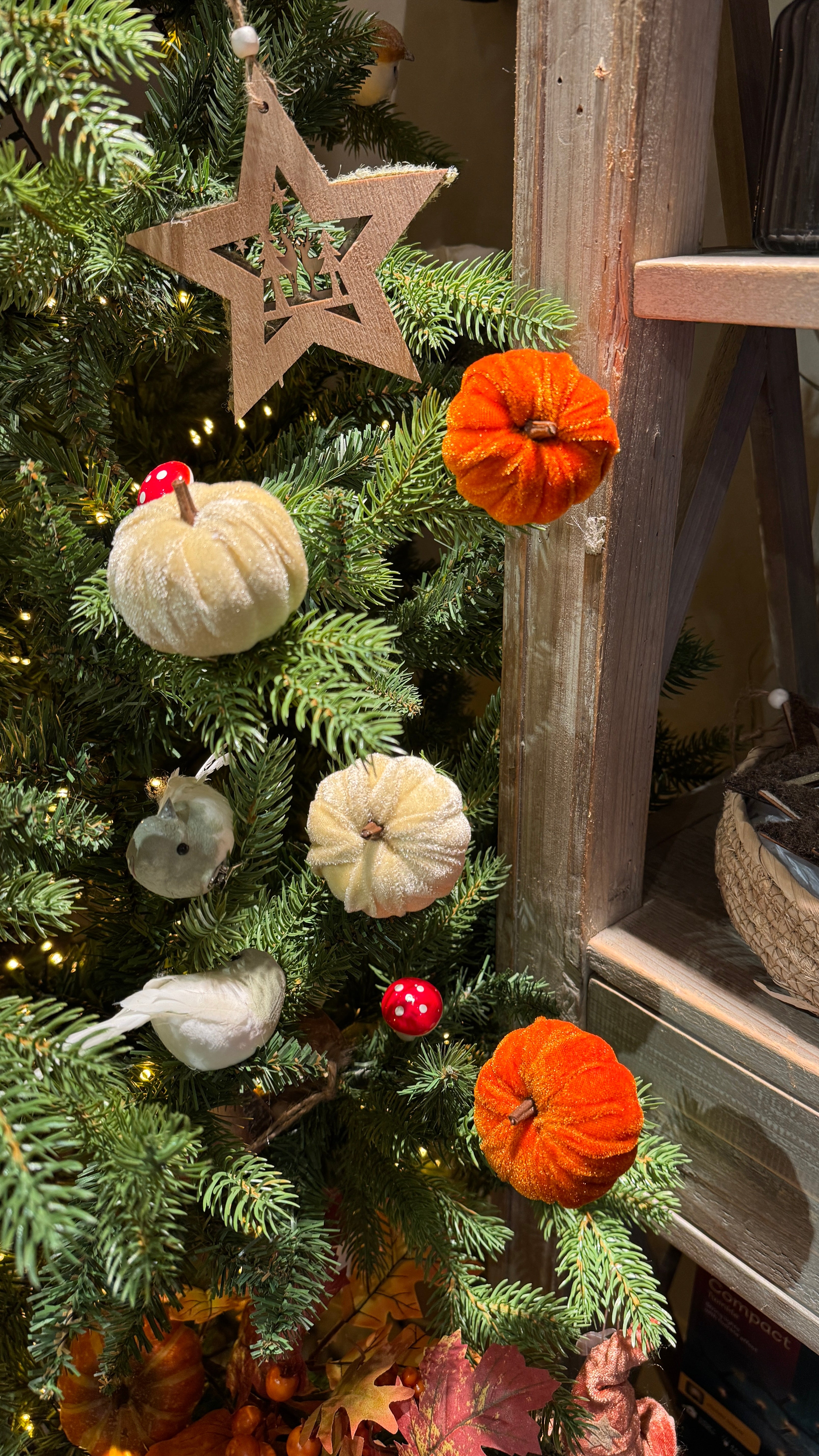 Velvet Pumpkin Clips – Set of 2