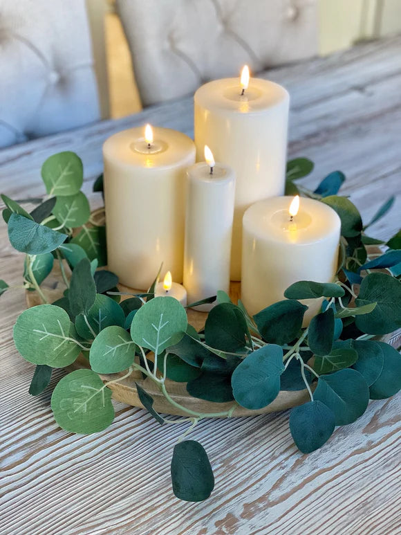 LED Candle 10 x 15cm - Cream