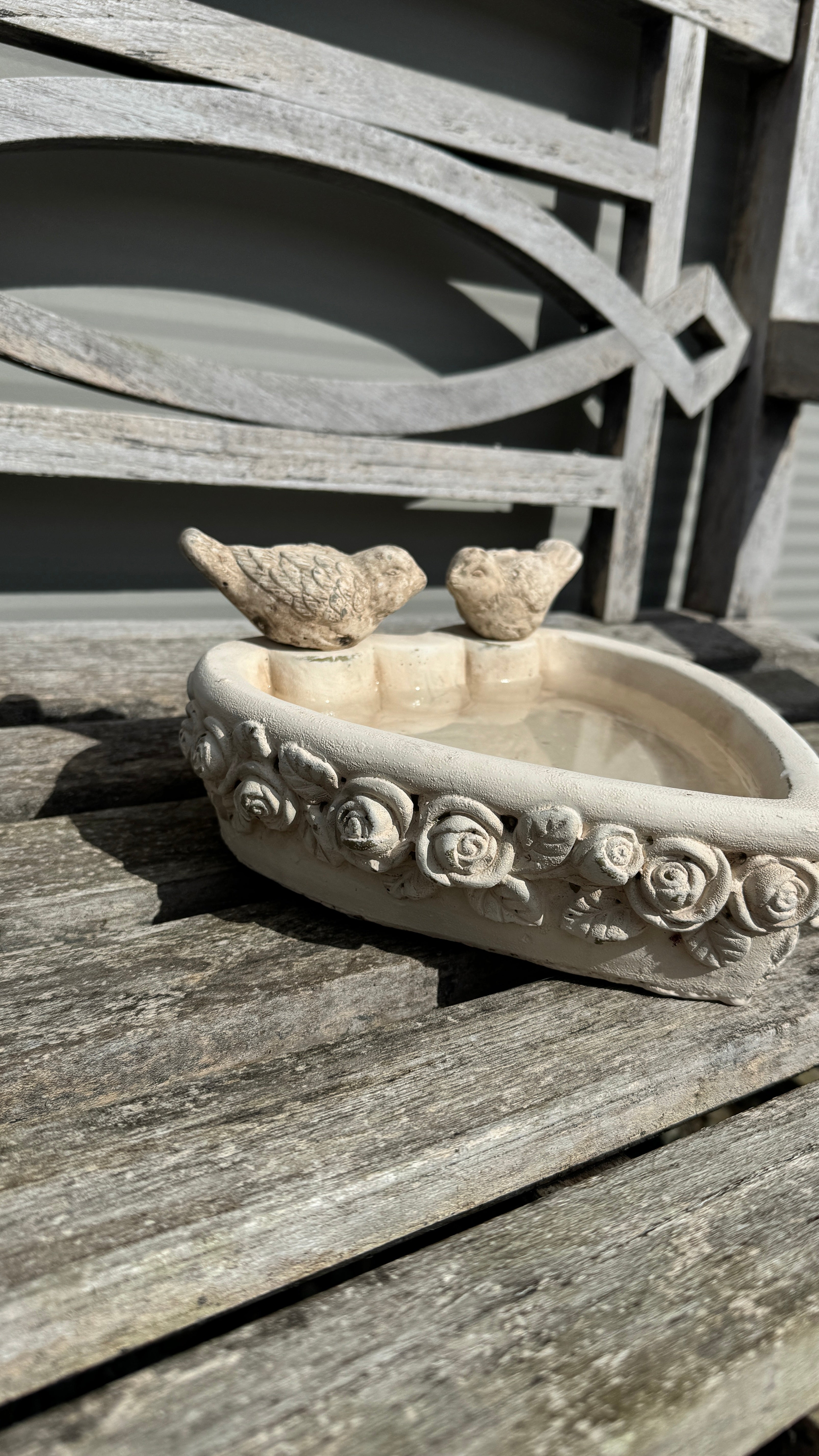 Heart Bird Feeder With Birds