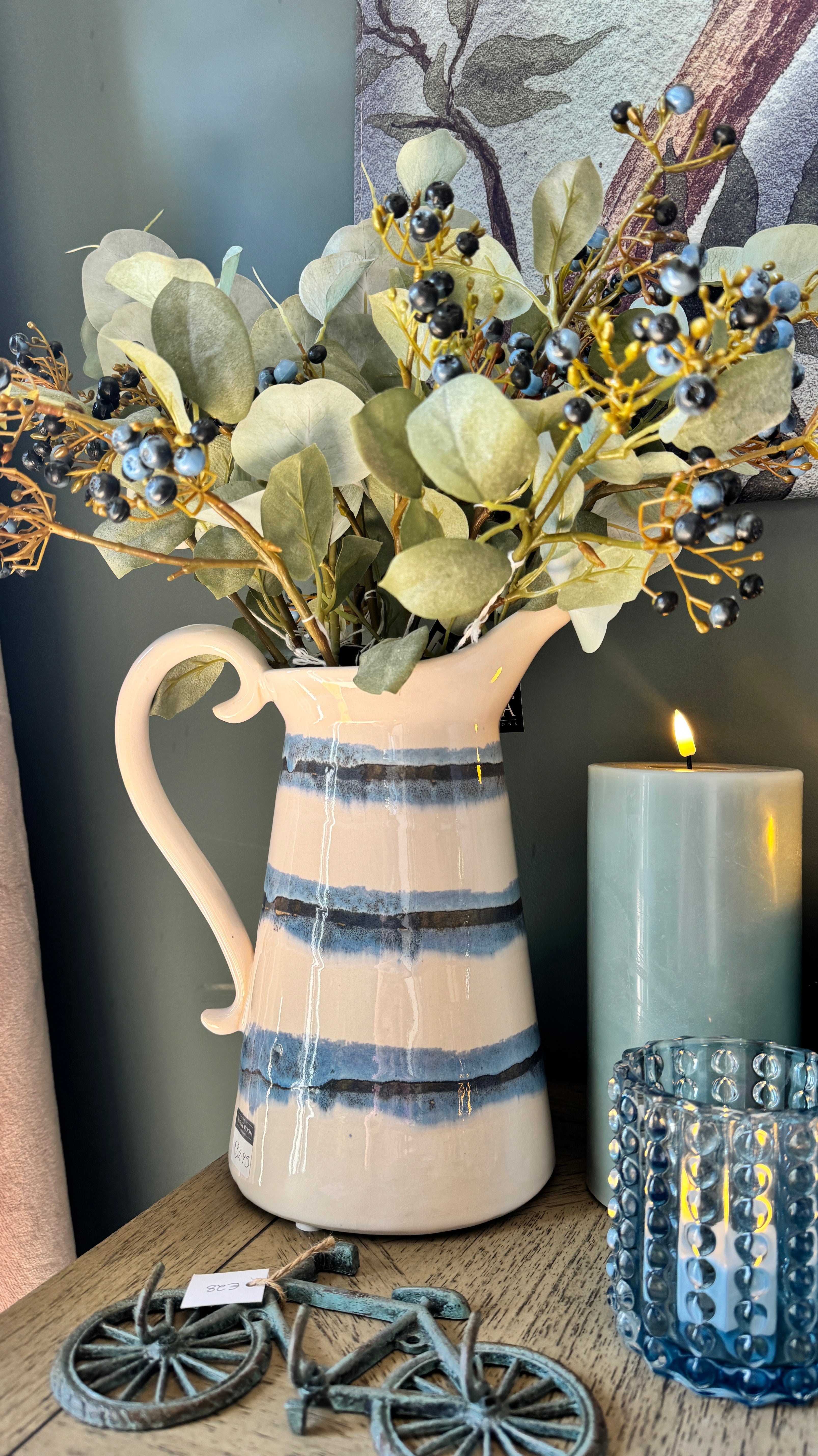 Washed Blue Jug