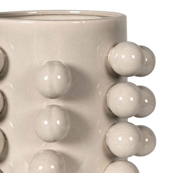 Cream Bobble Edged Pot