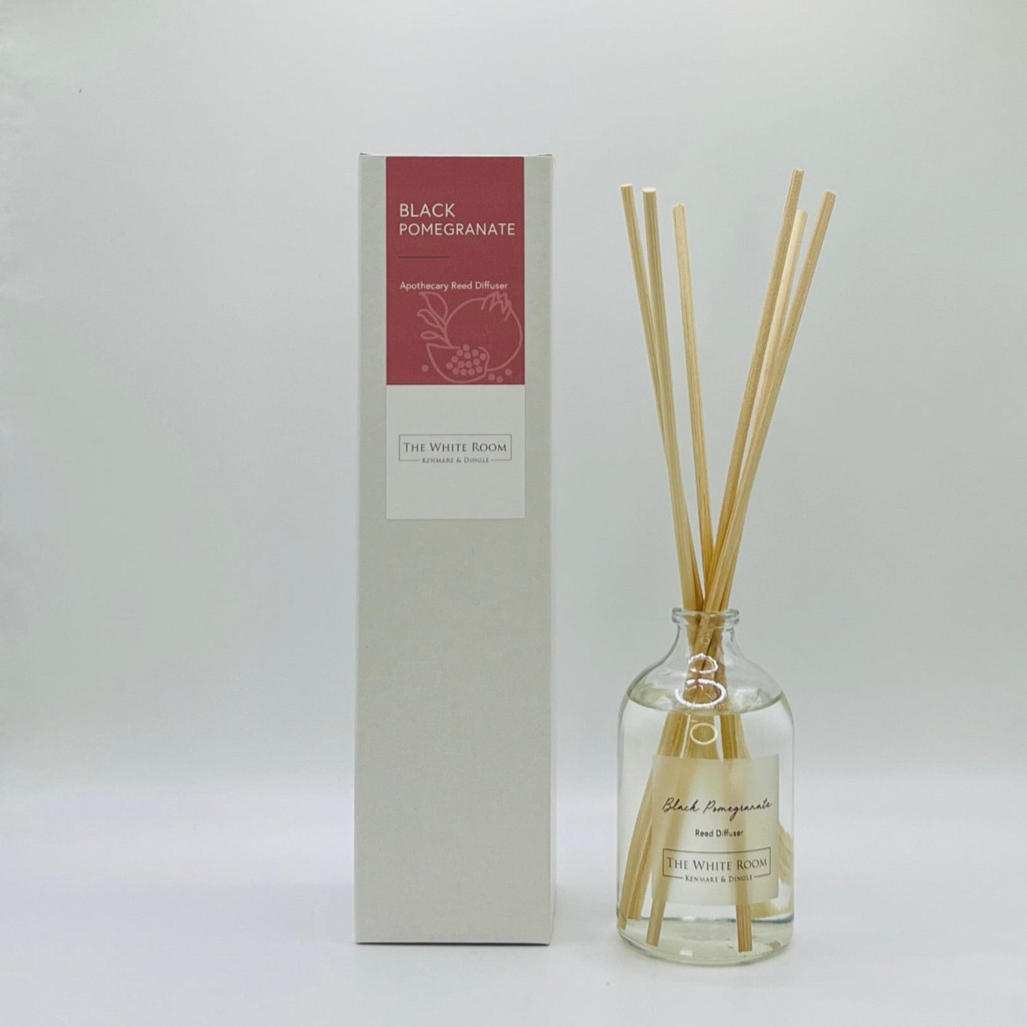 "The White Room" Natural Diffuser - Black Pomegranate