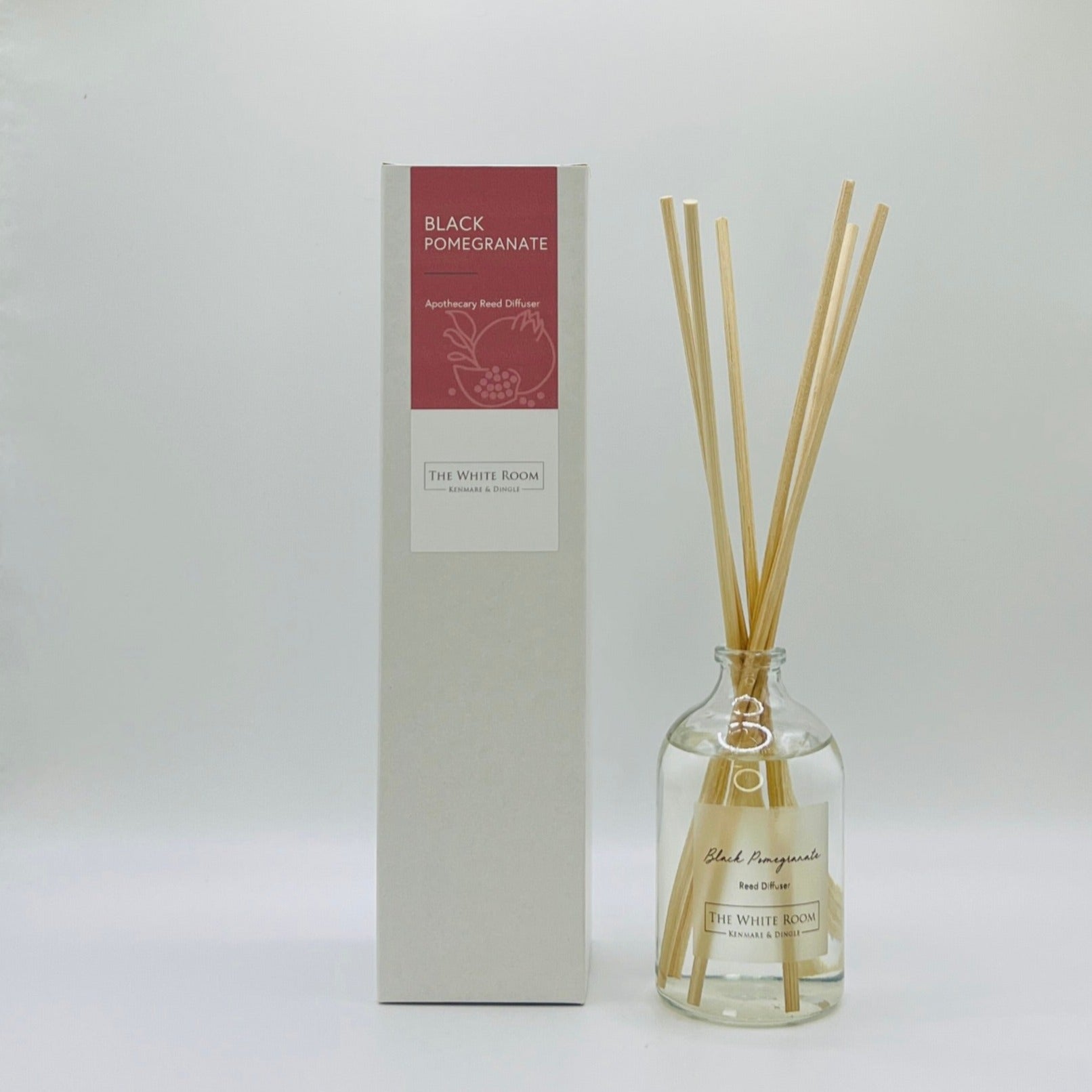 "The White Room" Natural Diffuser - Black Pomegranate