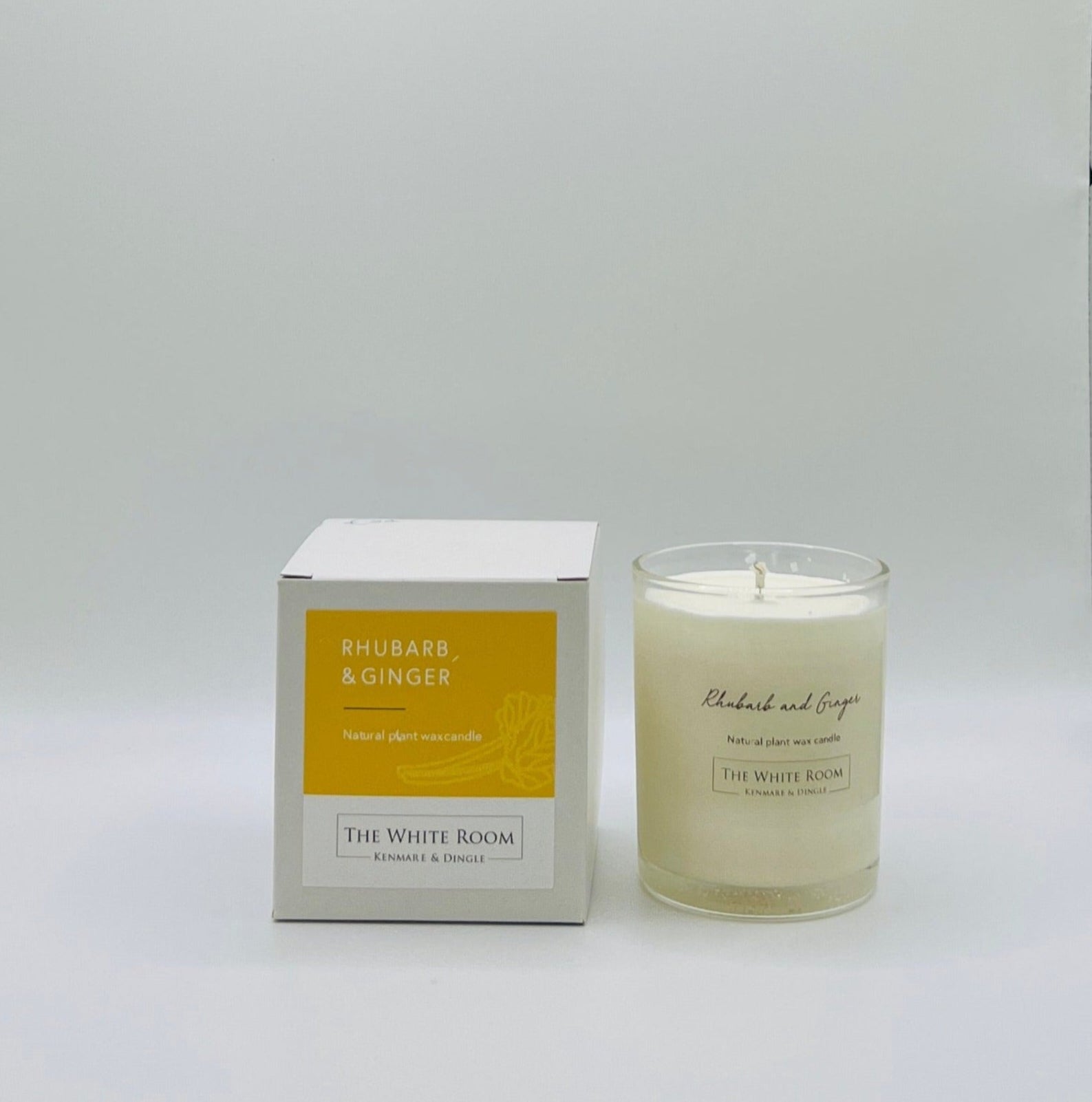 "The White Room" Rhubarb & Ginger Scented Candle