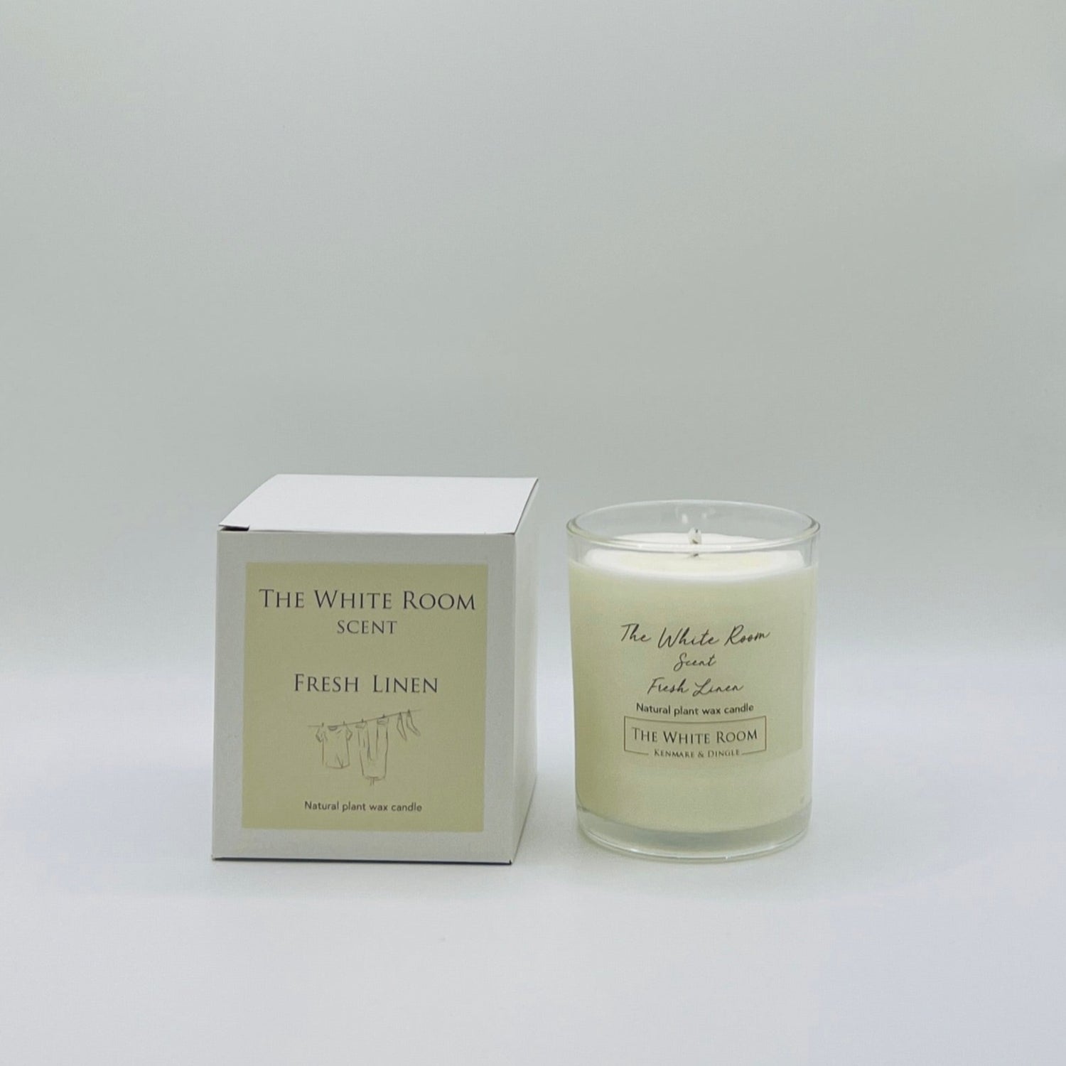 "The White Room" Fresh Linen Scented Candle