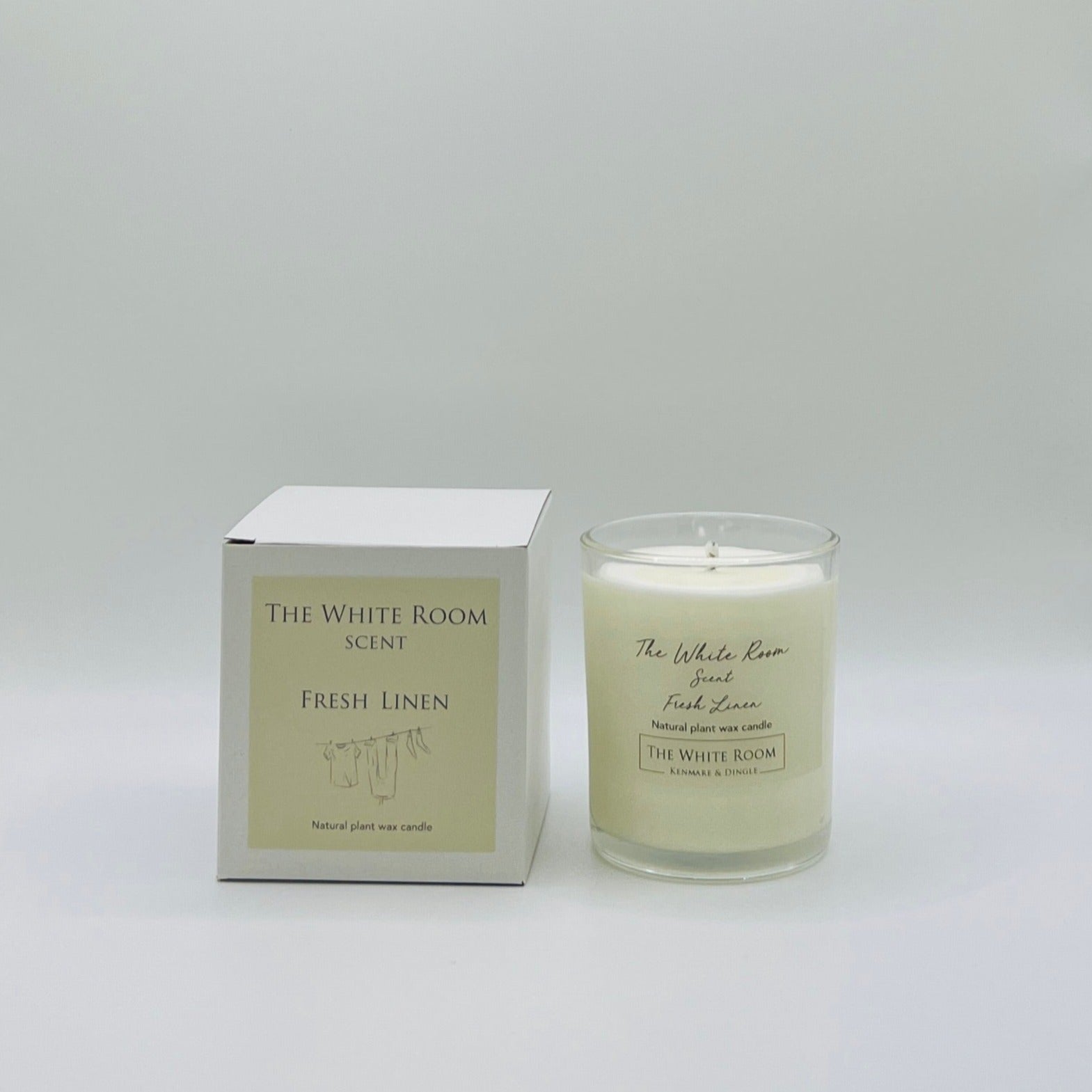 "The White Room" Fresh Linen Scented Candle
