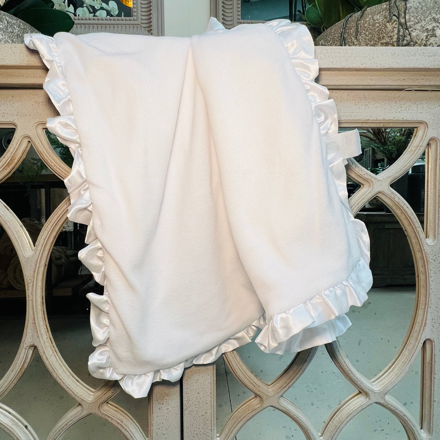 White Soft Baby Christening Wrap