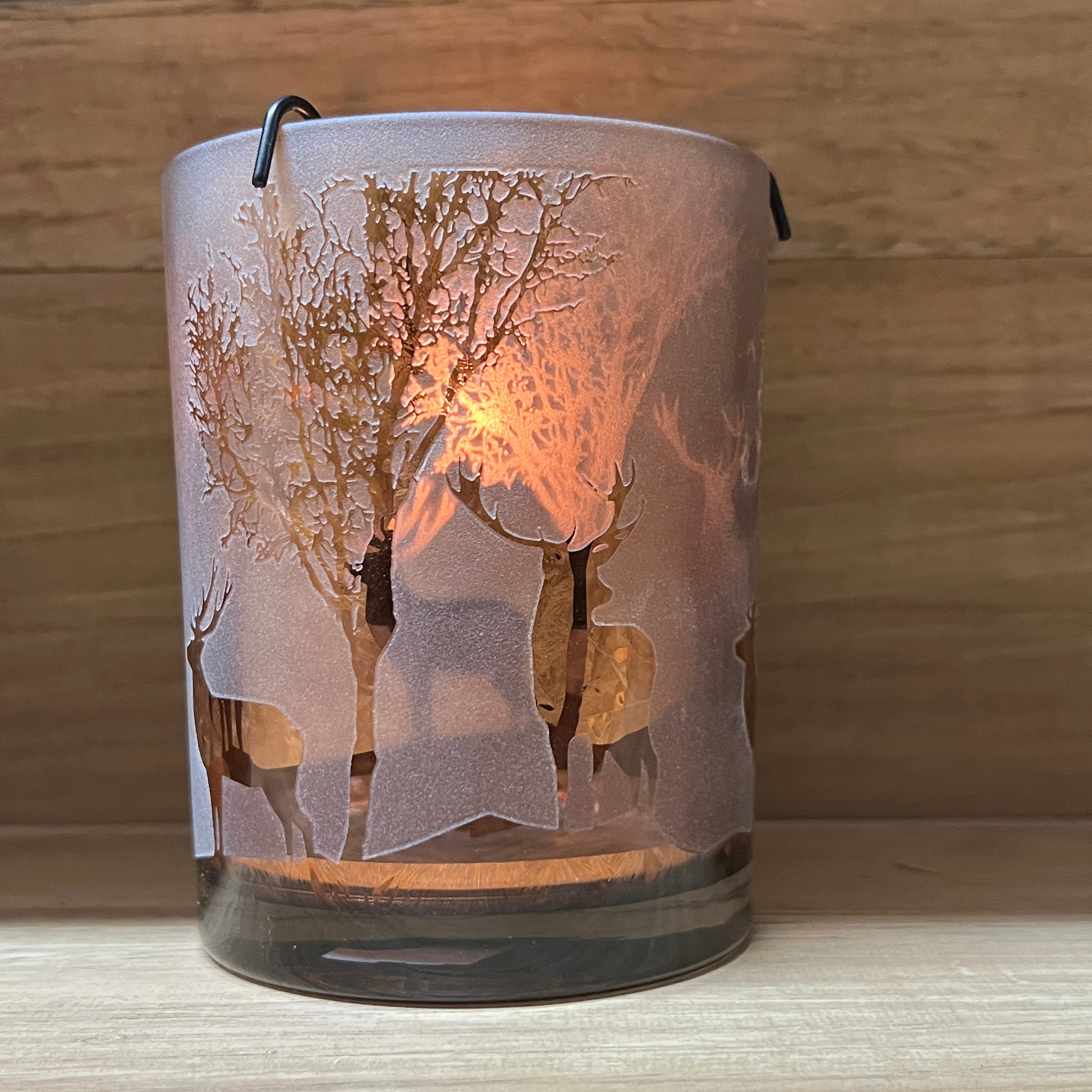 Brown Christmas Tealight Holder