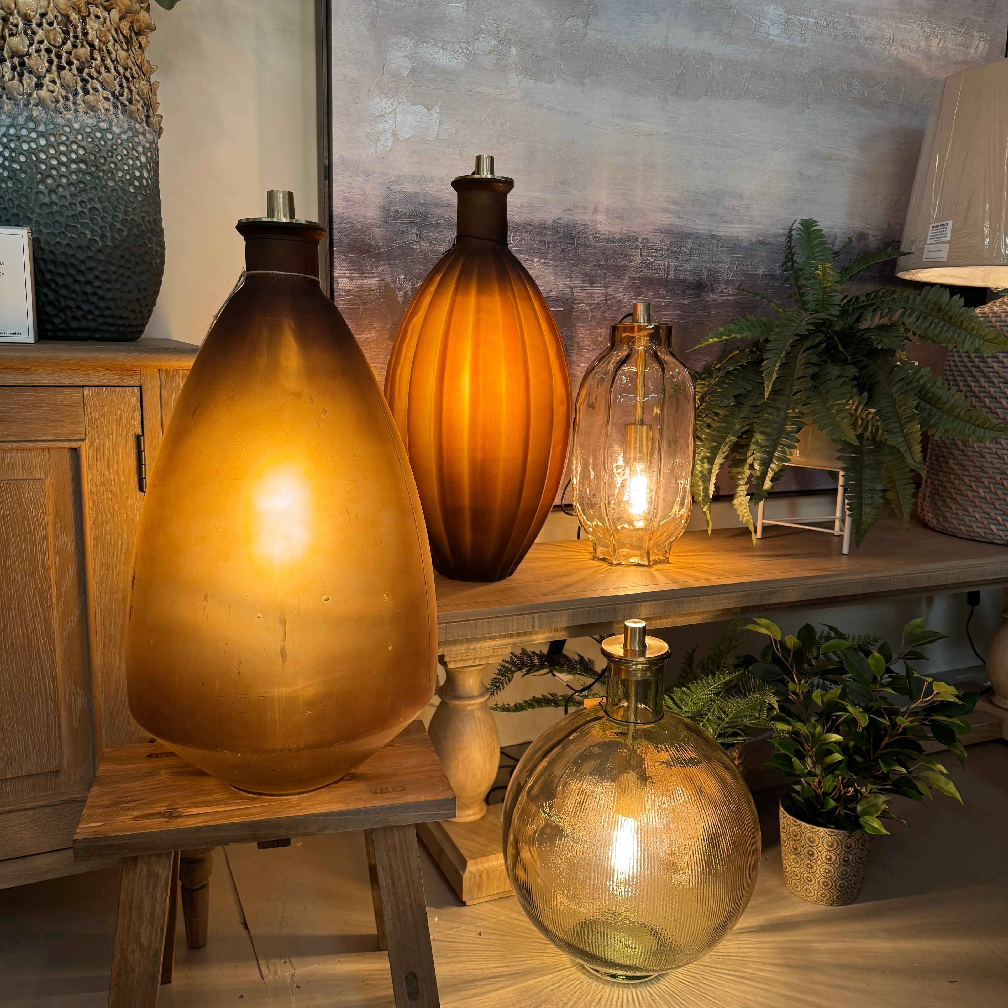Recycled Brown Vase 33x33x60cm