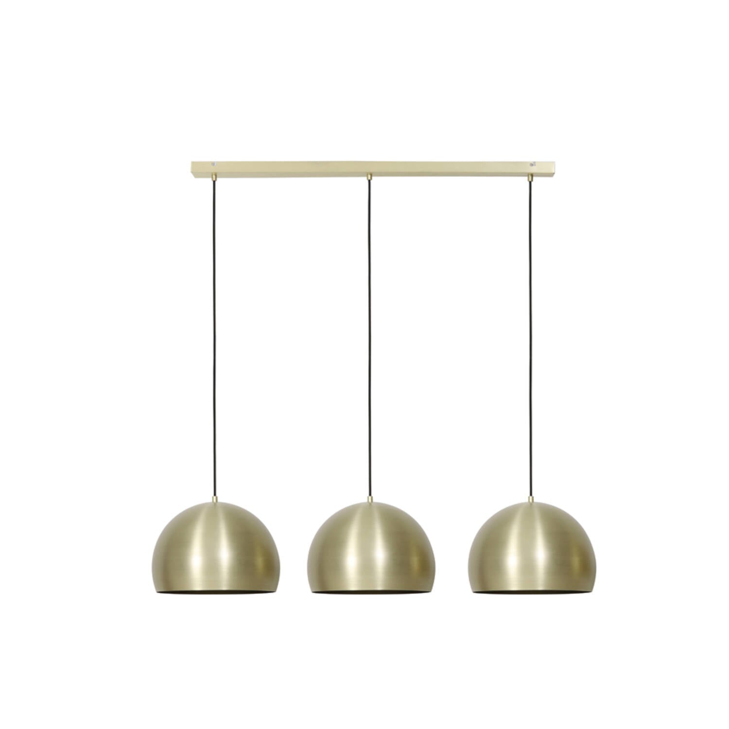 Hanging lamp 3L 120x33x25 cm JANEY matt gold