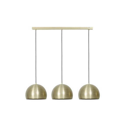 Hanging lamp 3L 120x33x25 cm JANEY matt gold