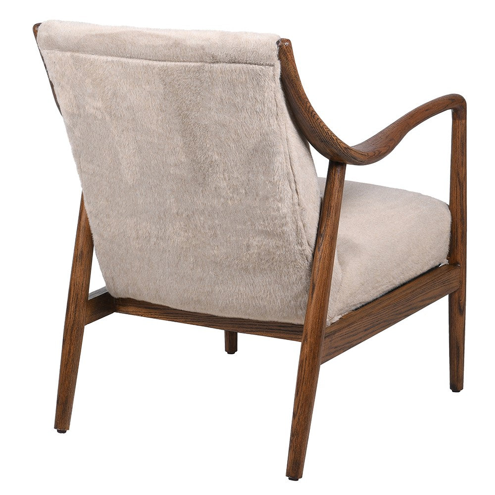 Fawnwood Curved Oak Occasional Chair
