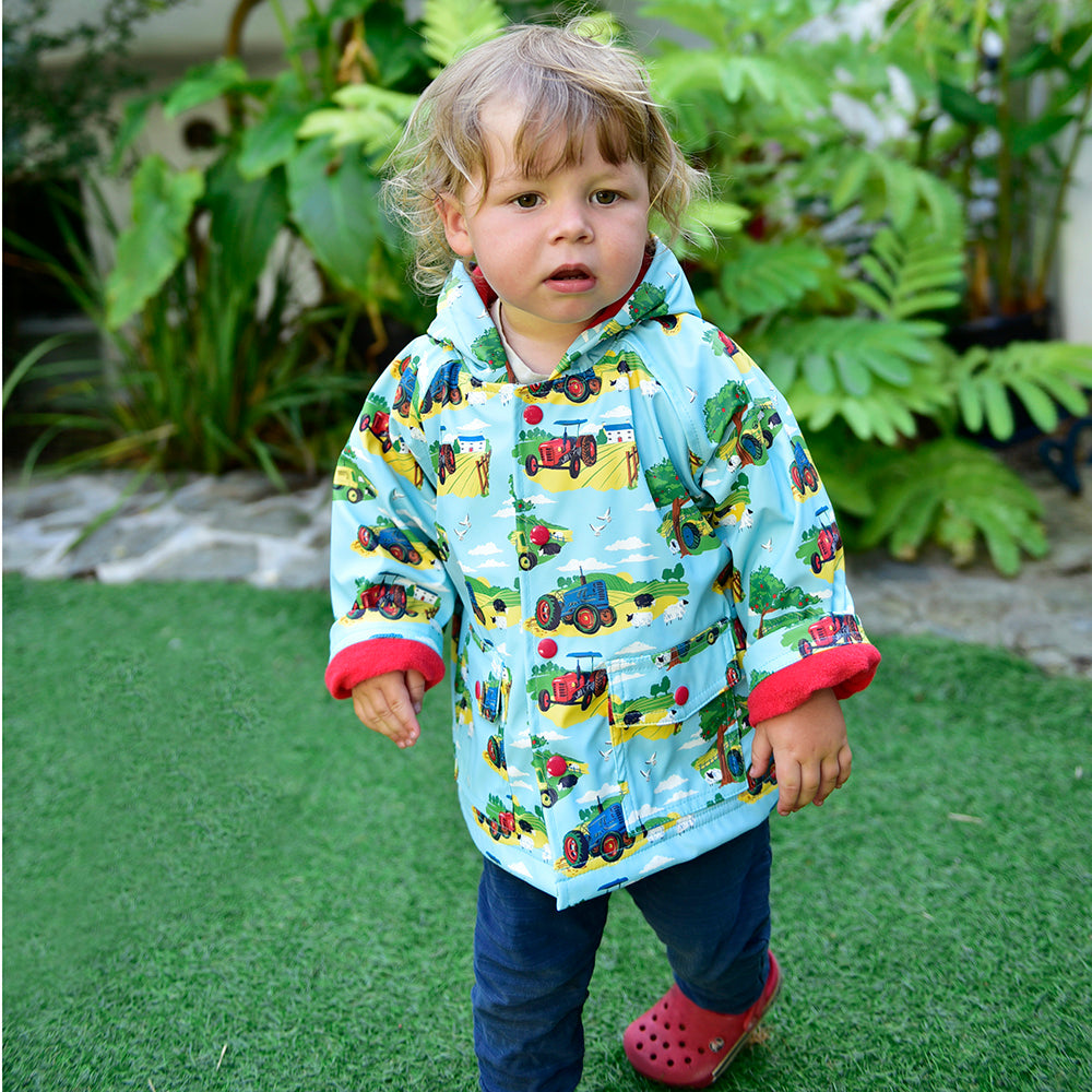 Kids Raincoat - Country Side Print