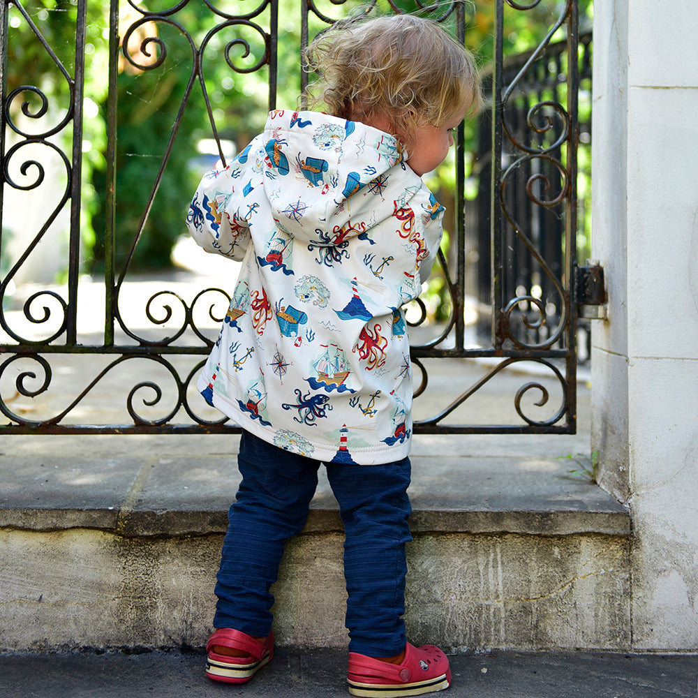 Kids Raincoat - High Seas Print