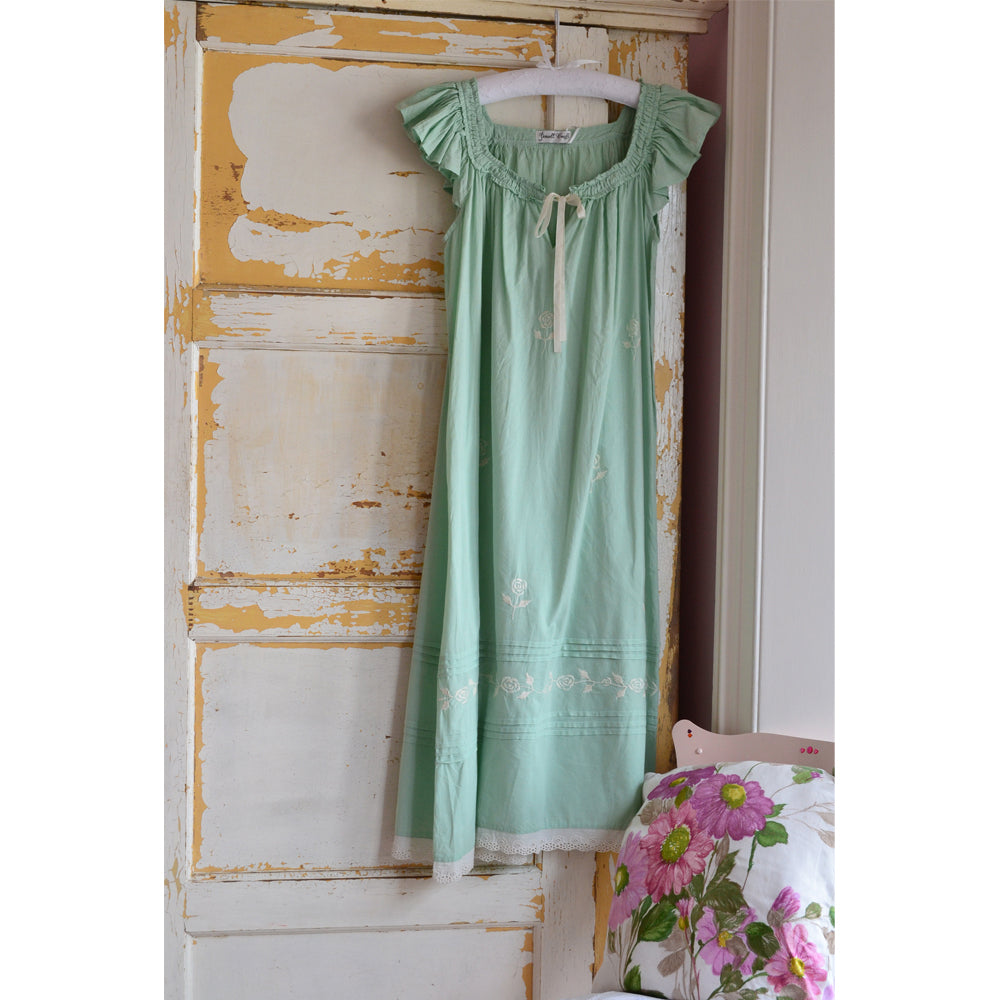 Margo Night Dress- Sage Green