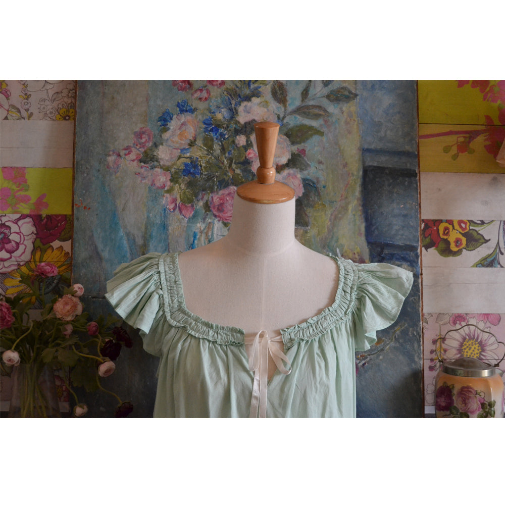 Margo Night Dress- Sage Green