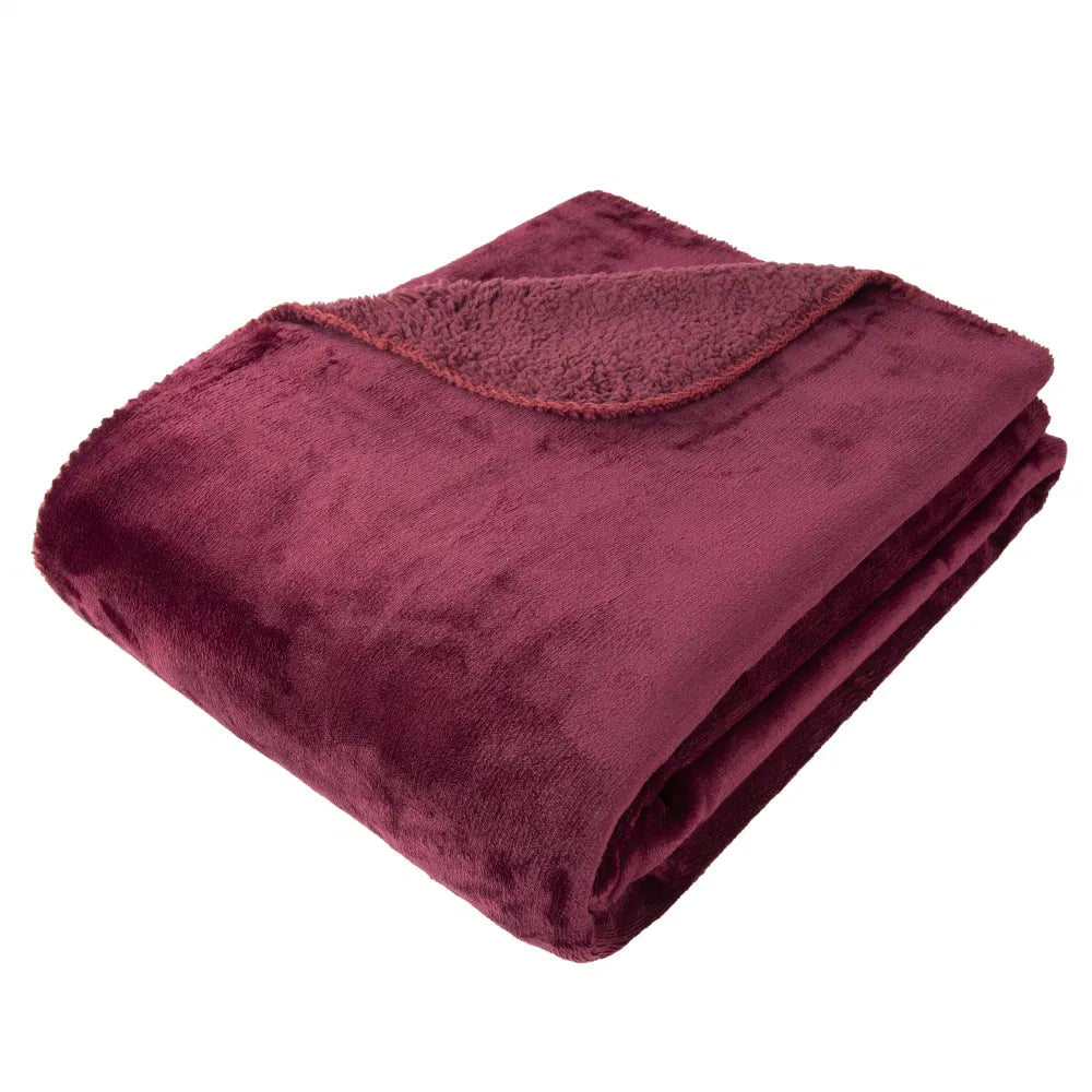 Luxury Aubergine Throw