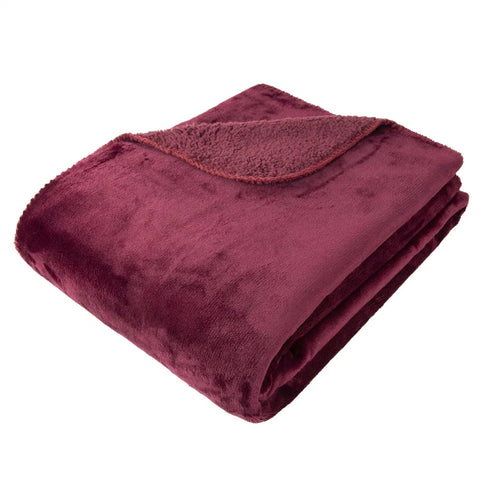 Luxury Aubergine Throw