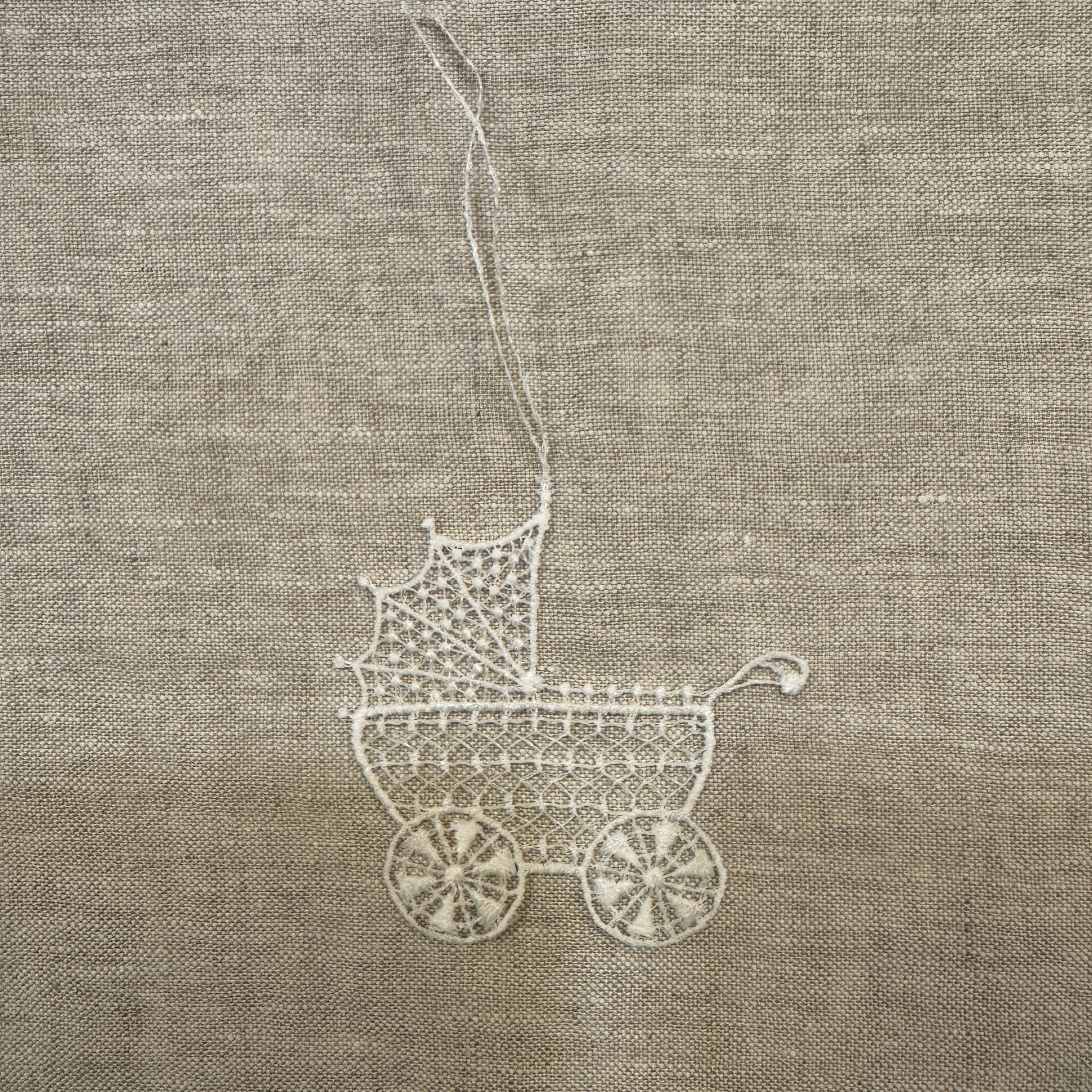 Lace Decoration - Baby Carriage