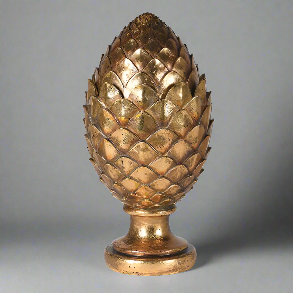 Gold Artichoke Lidded Jar