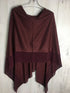 burgendy red poncgo - 43