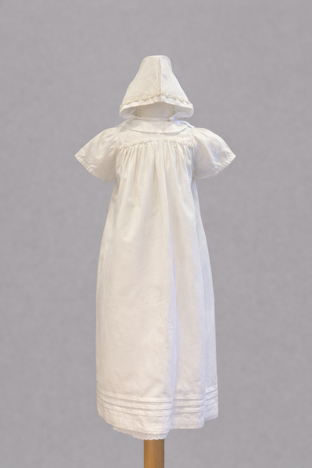 Rosebud Christening Gown Irish Linen