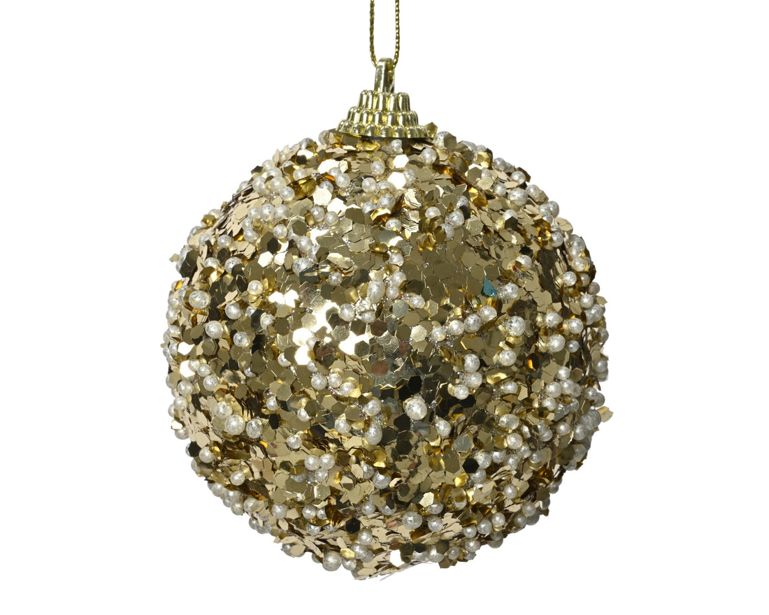 Light Gold Sequin Christmas Bubble