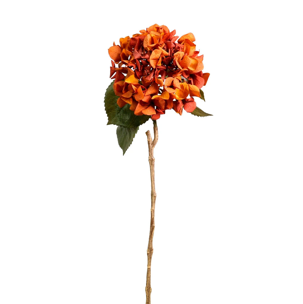 Real Touch Garden Hydrangea Stem - Burnt Orange